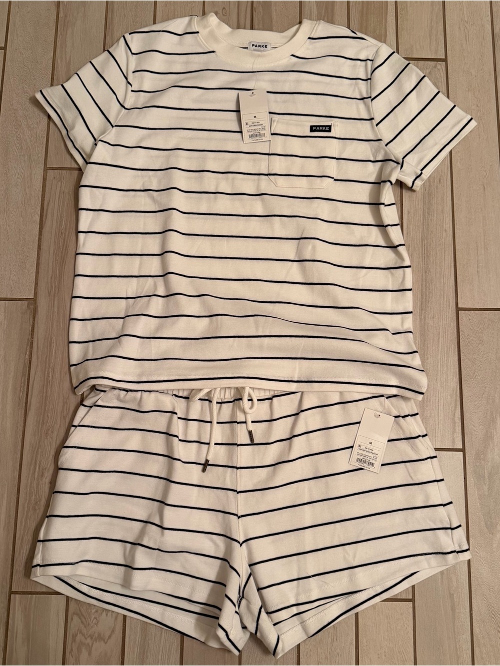 Parke X Target Striped Short Set (Top & Bottom)